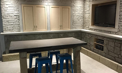 Mur décoratif en béton